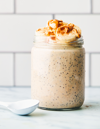 overnight oats finished product | protein overnight oats