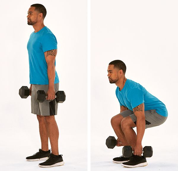 dumbbell squat demonstration | push pull legs