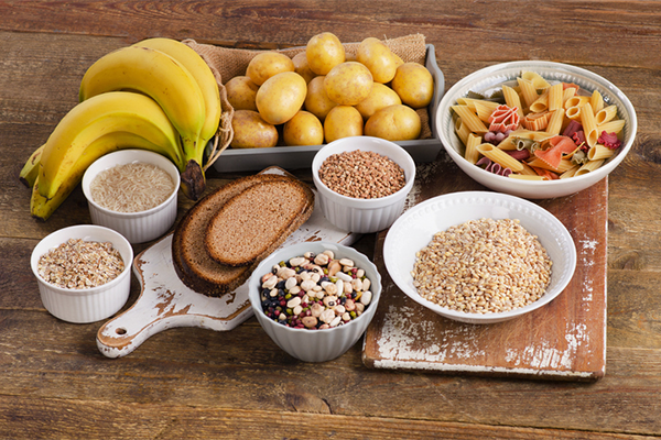 board of complex carbs | what to eat before a workout