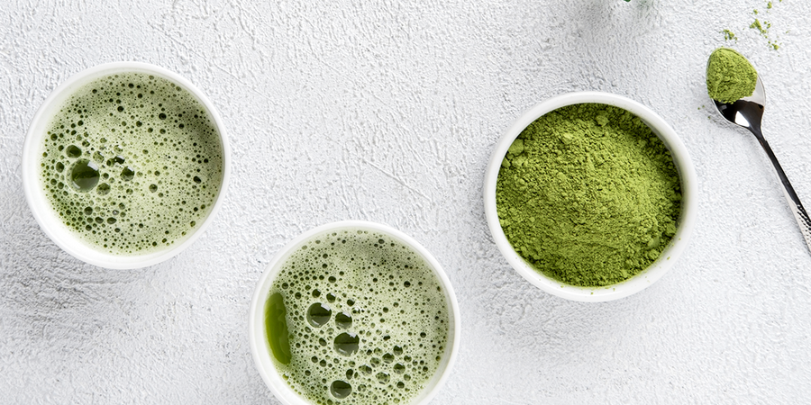 green tea and green tea powder | l theanine