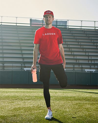 trea turner stretching with pre workout | trea turner
