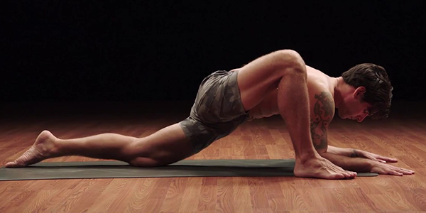 lizard pose demonstration | yoga for athletes