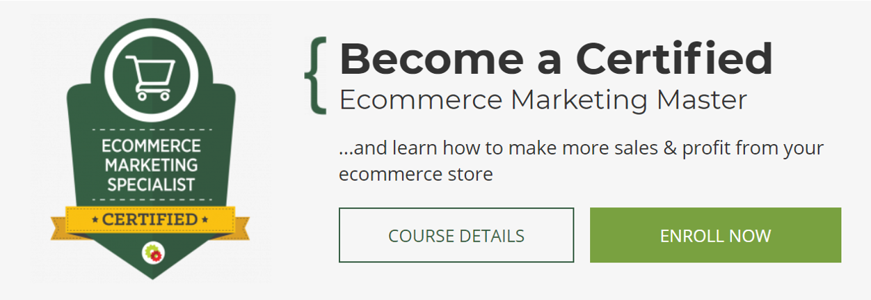 Ecommerce Marketing Mastery- eCommerce Courses 2021