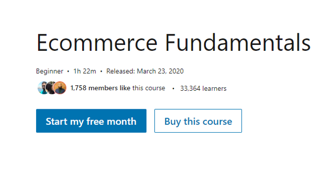 eCommerce Fundamentals - eCommerce Courses 2021