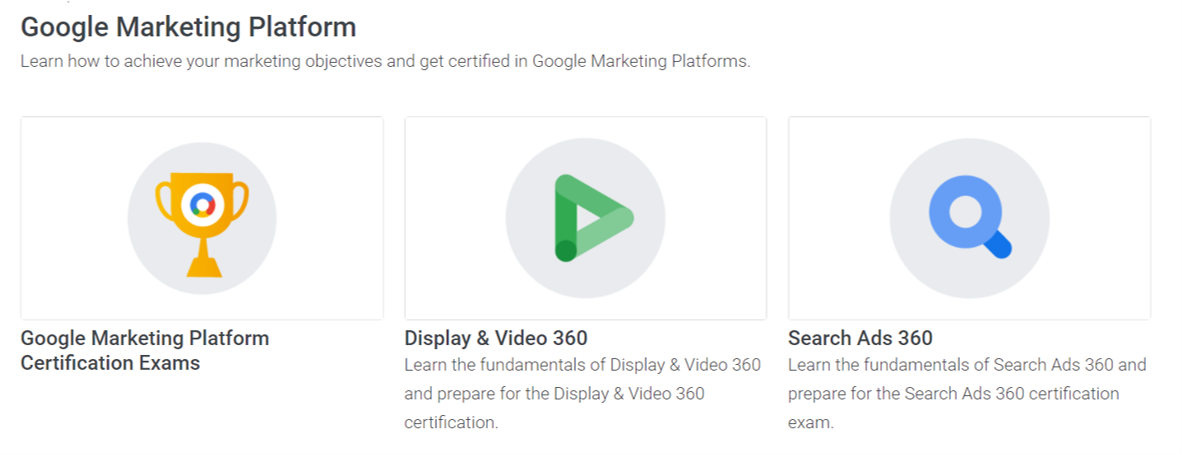 Google Marketing Platform- eCommerce Courses 2021