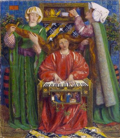 Dante Gabriel Rossetti's painting, "A Christmas Carol"