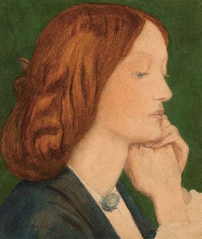 Portrait of Lizzie Siddal by Dante Gabriel Rossetti