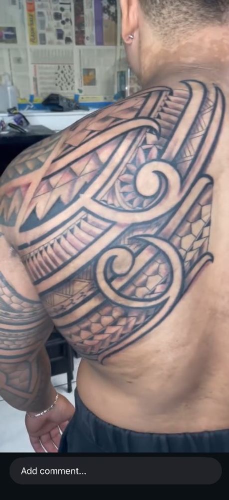 Tribal Back Tattoo