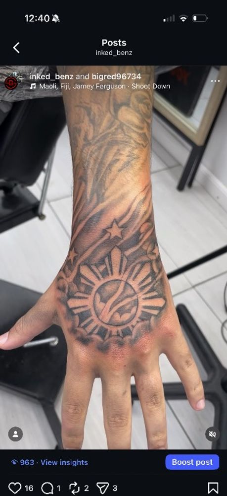 Filipino Symbol Realism Tattoo