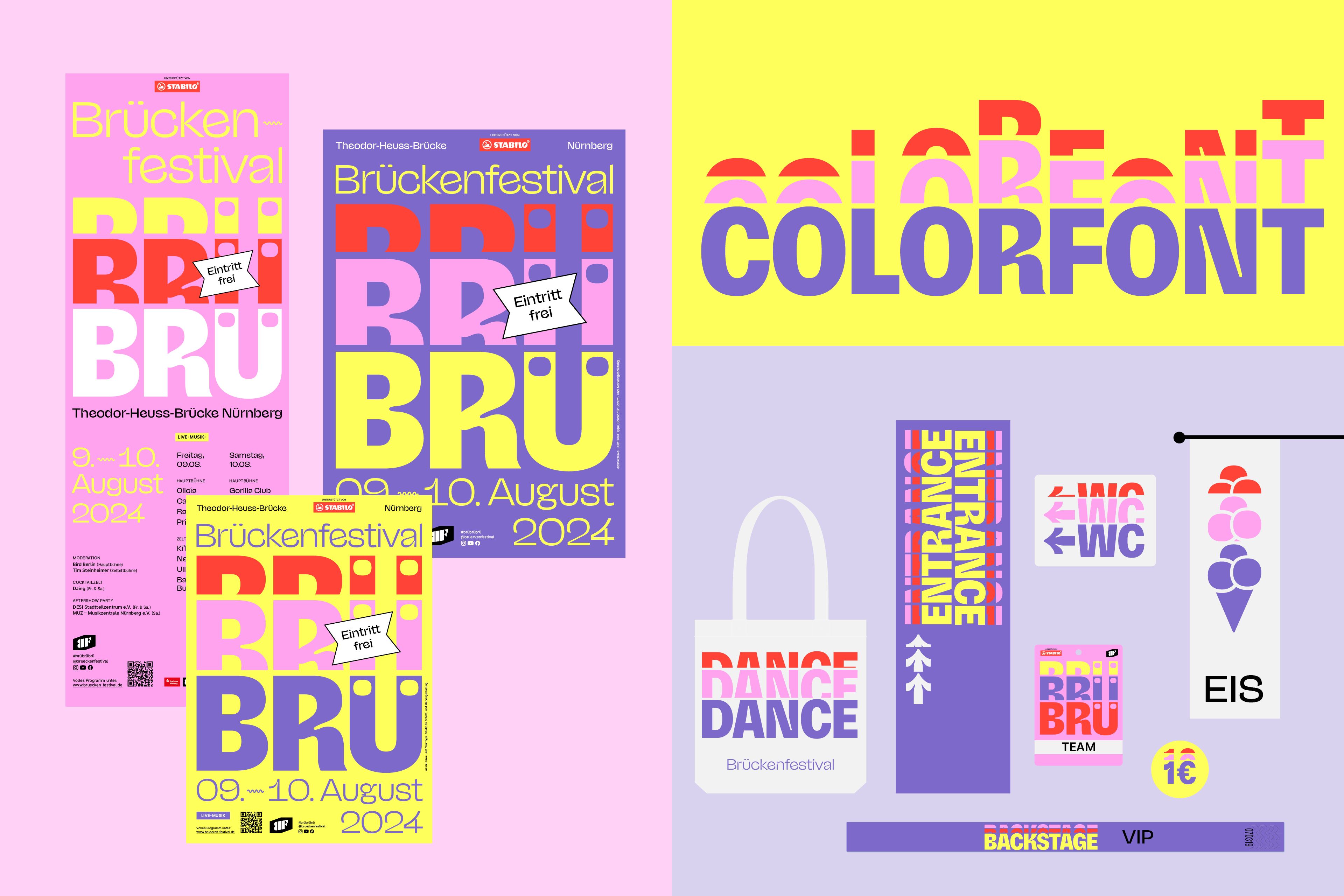 Overview of posters and colorfont and possible use