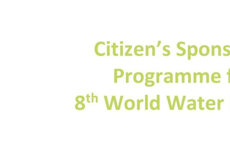 World Water Forum 8 (WWF8): Citizen Sponsorship Programme