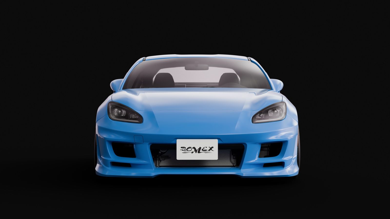 Blue BOMEX ZN8 render, view 4.