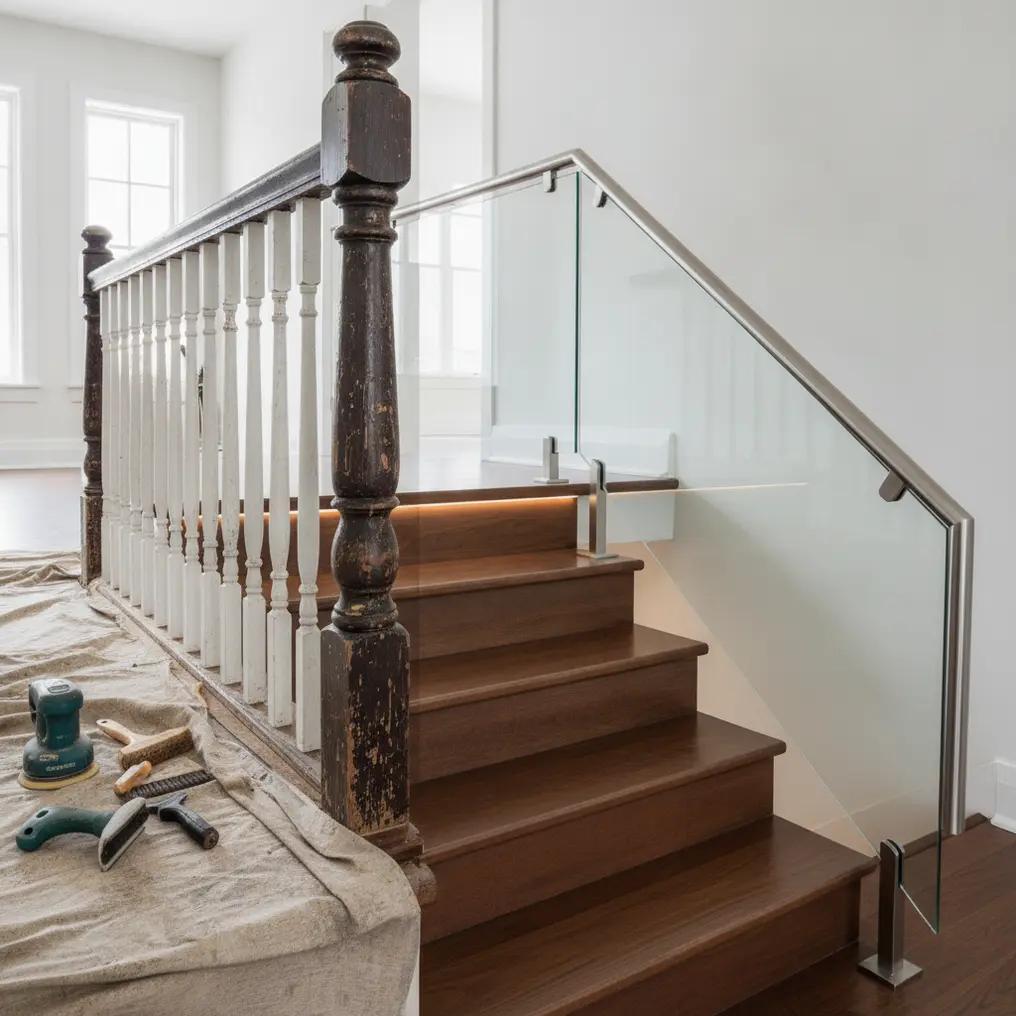 Trapleuning renovatie: veiligheid en design in één