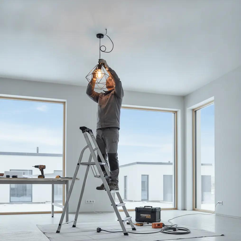 Lamp ophangen in nieuwbouw: veilig stappenplan