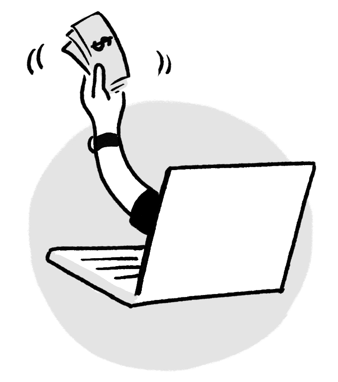 Create a link, get paid fast