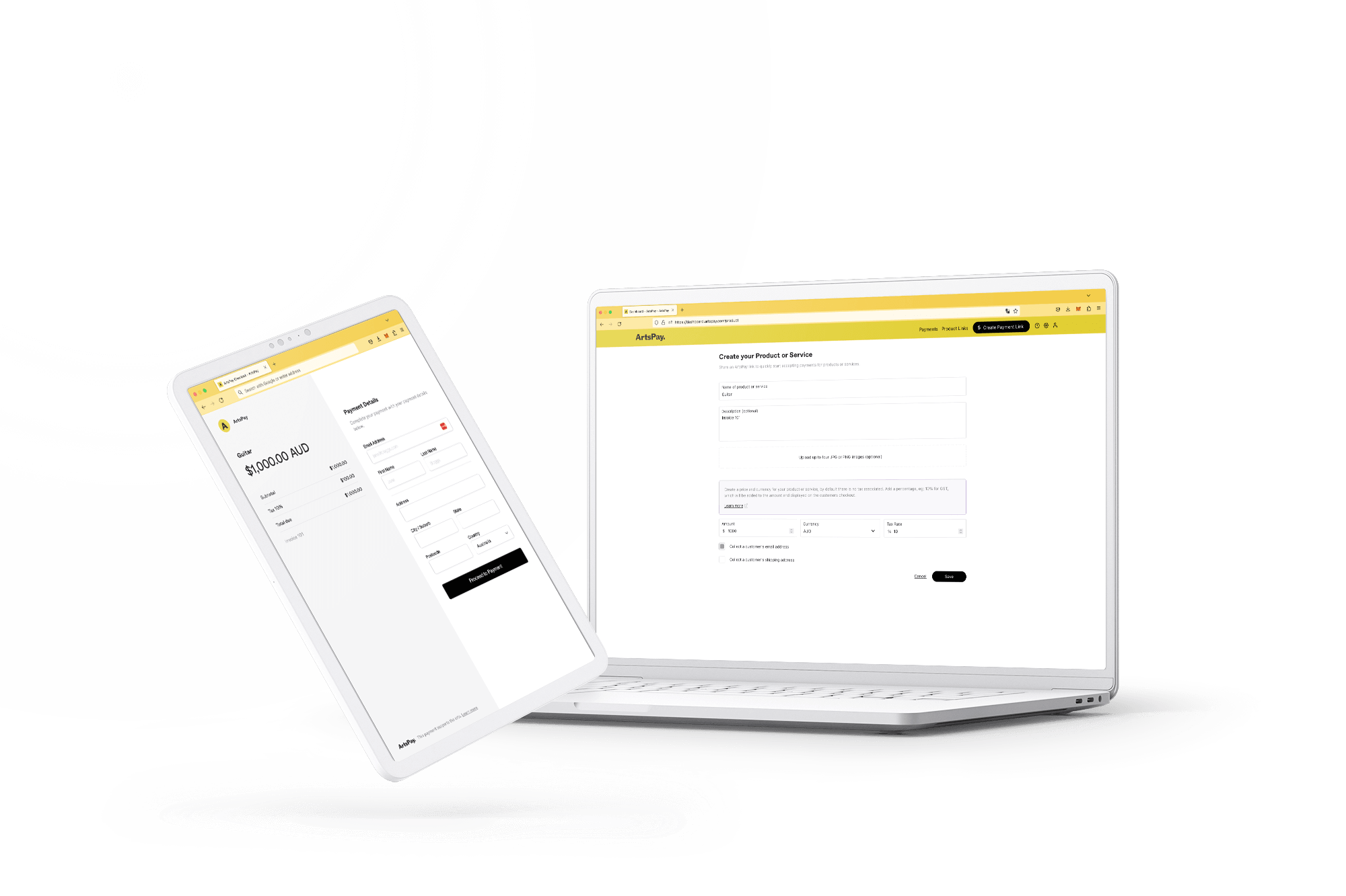 Send a link to get paid online.