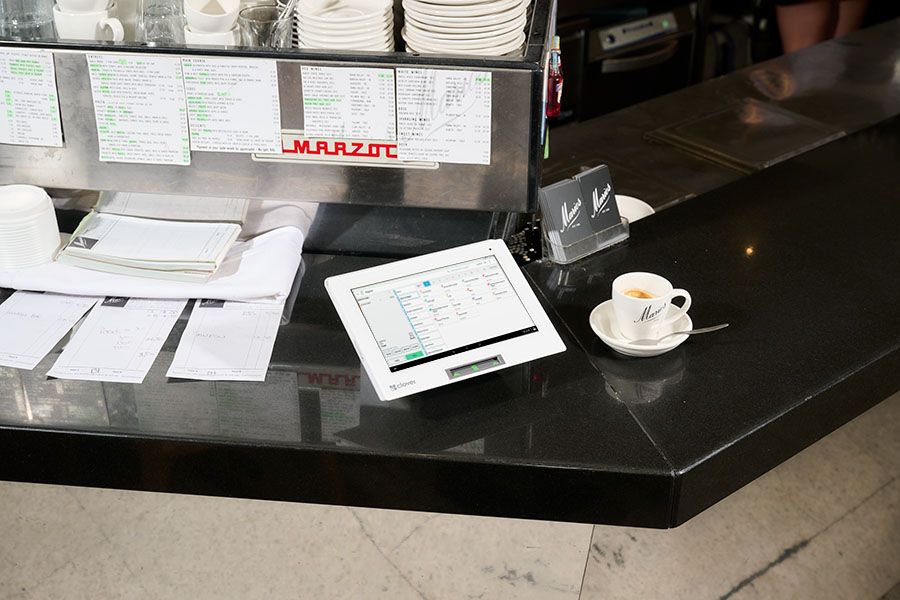 POS at cafe