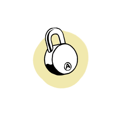 Secure lock illustration