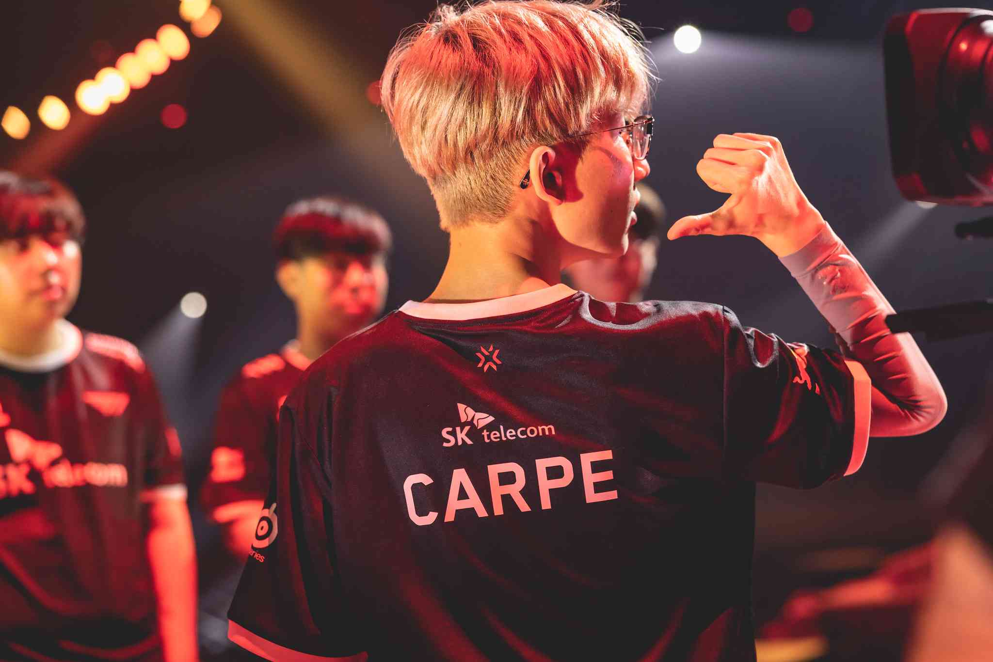 Carpe poses for a shot prior to the start of the Omega Bracket in LOCK//IN 2023