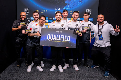 Kaike “KSCERATO” Cerato and his team are seen celebrating after qualifying for the Major in Brazil | Image: Copyright ESL | [Stephanie Lindgren]