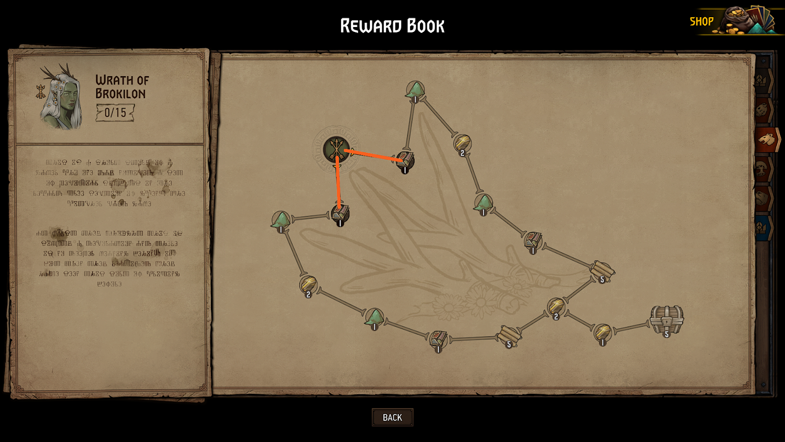 The best path for cheap scraps in Gwent's Wrath of Brokilon reward tree