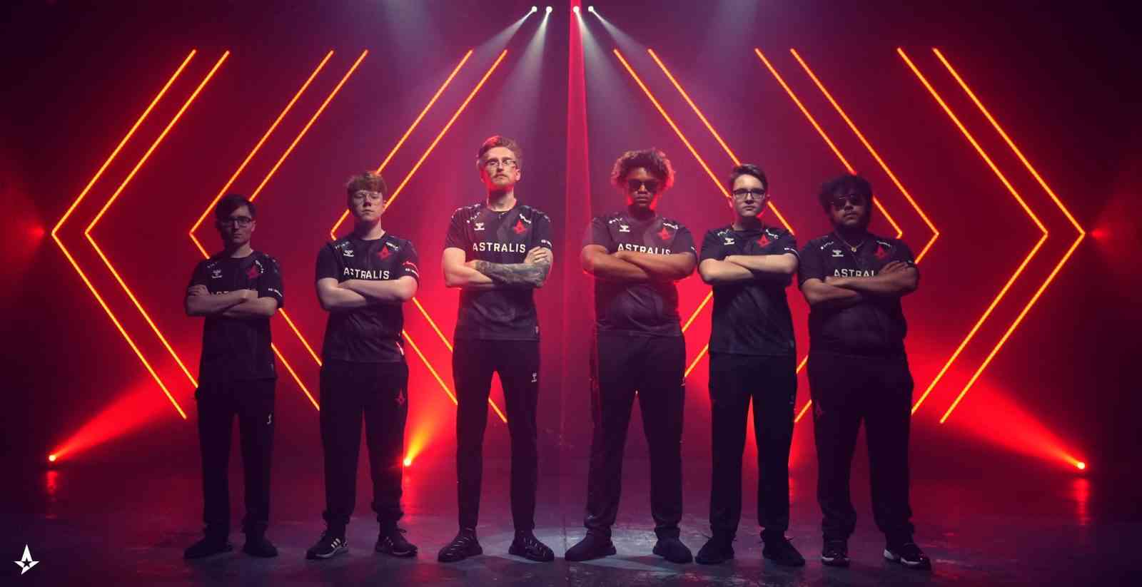 The 2021 Astralis Rainbow Six roster, acquired from Disrupt Gaming
