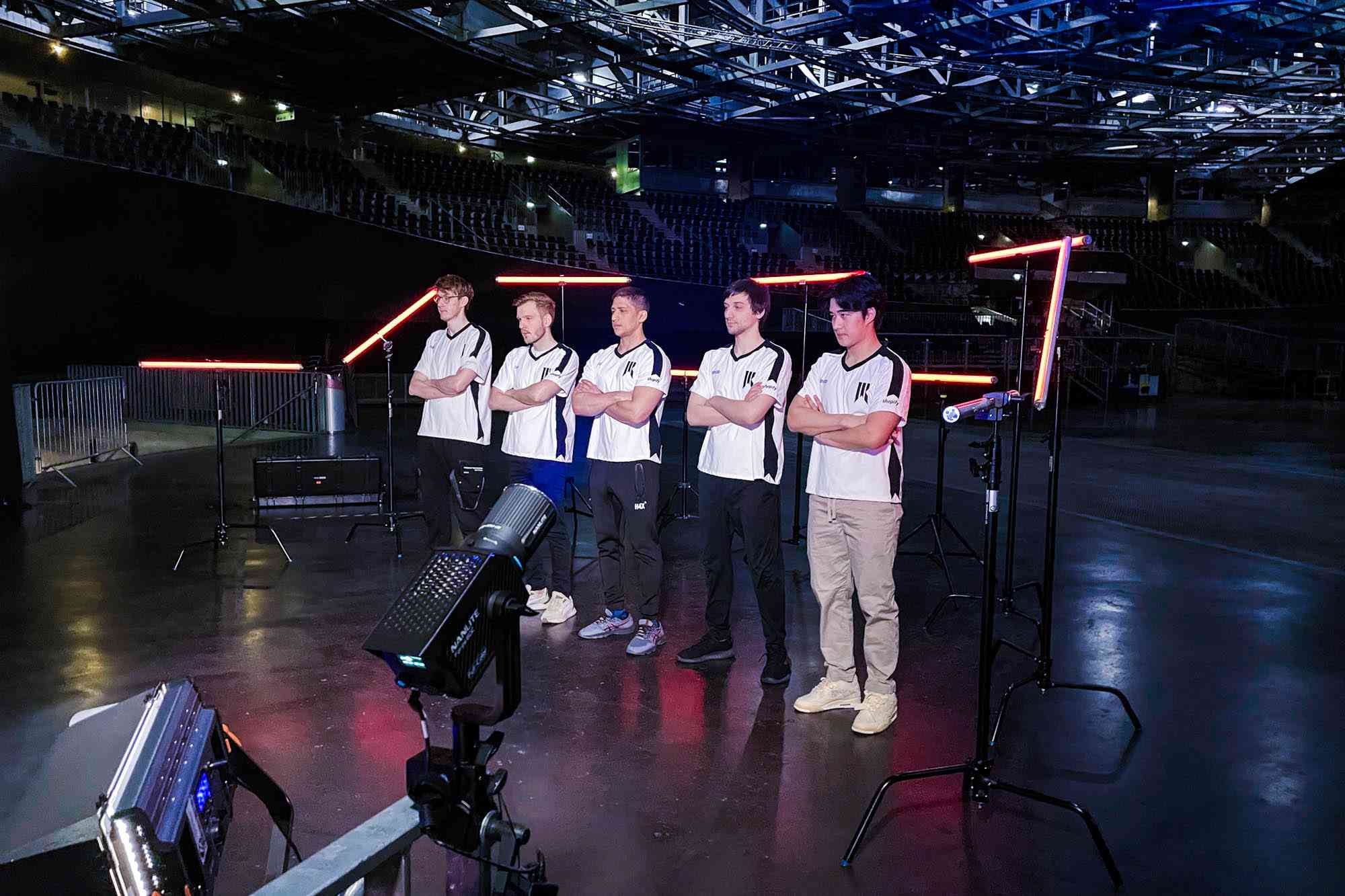 Shopify Rebellion during media day before the playoffs in the Berlin Major