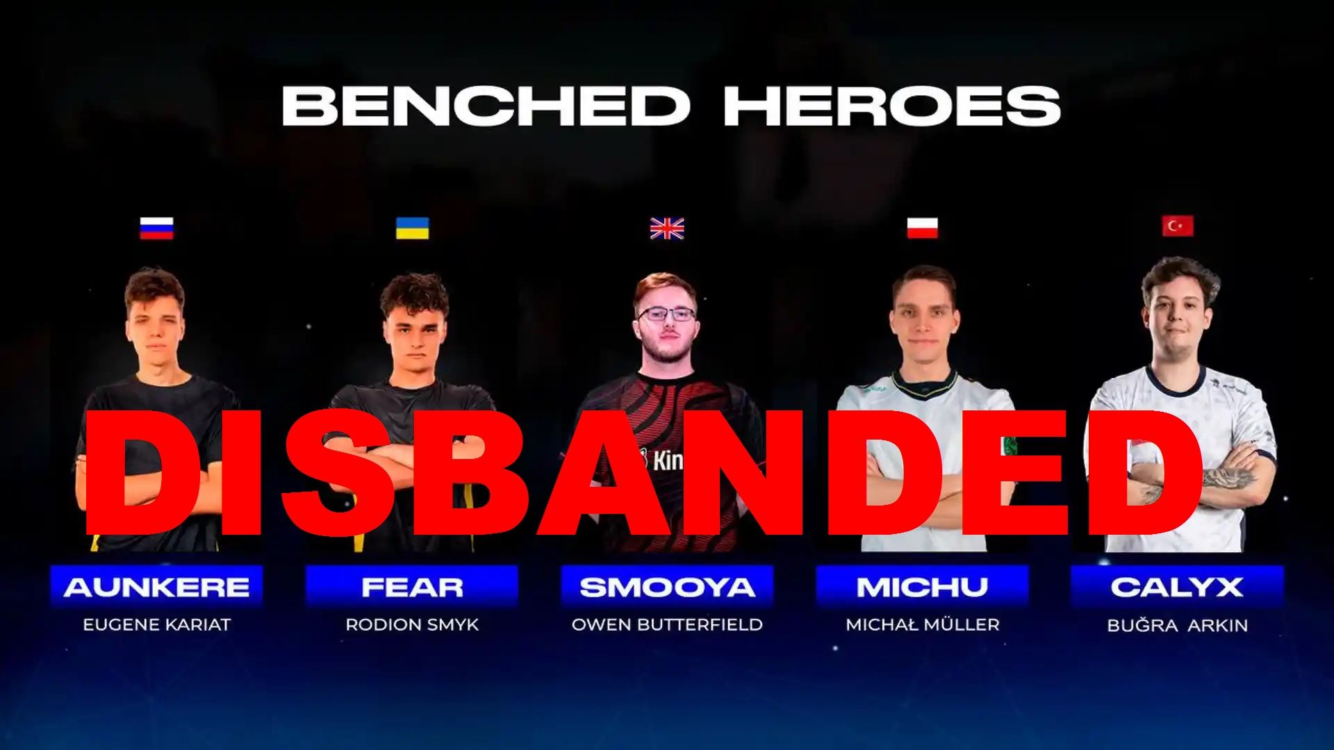 benched-heroes-disbands