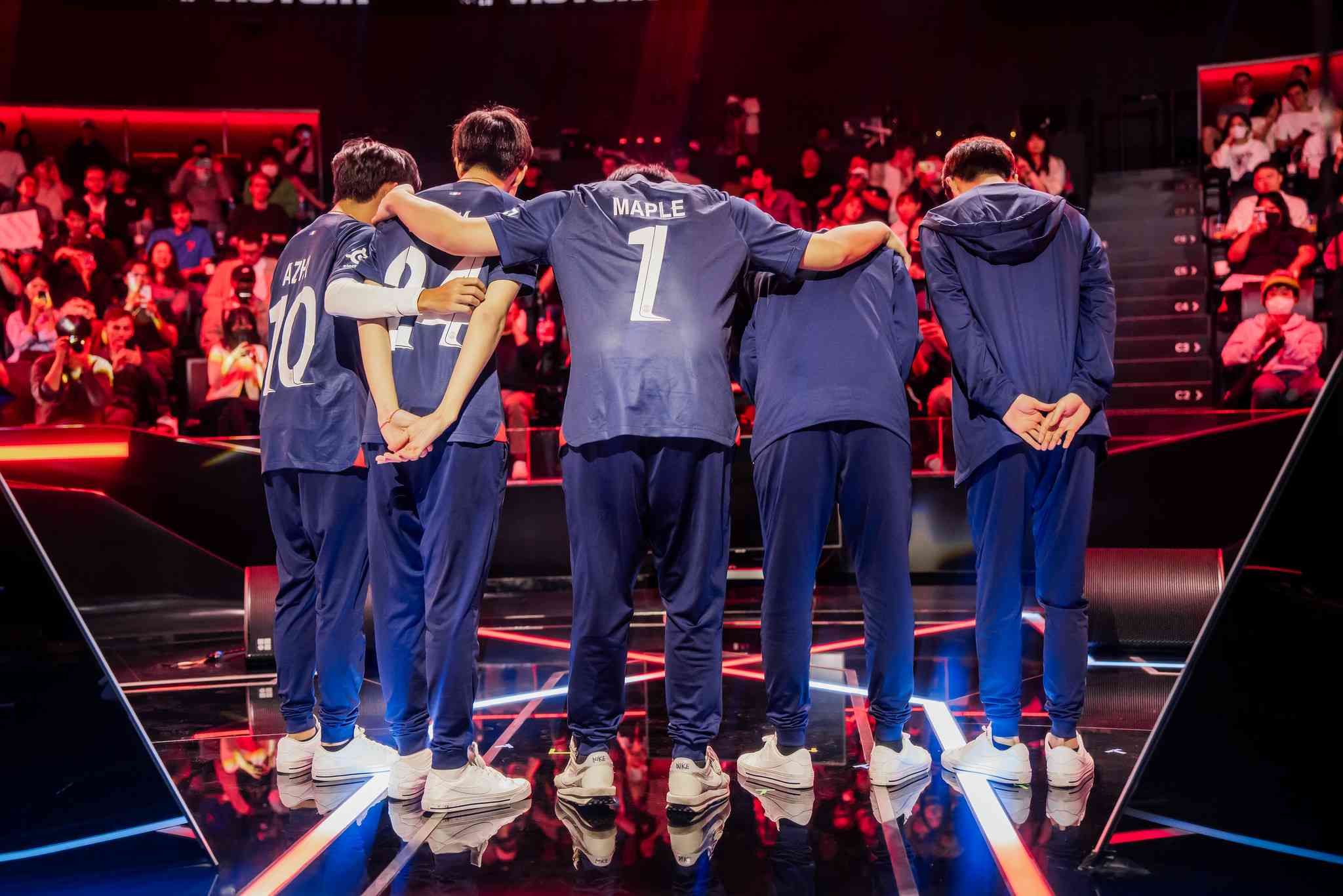 Now back with PSG after a two years in China and NA, Maple hopes to lead his team through the Worlds 2023 Play-In stage (Image Credits: Colin Young-Wolff/Riot Games)