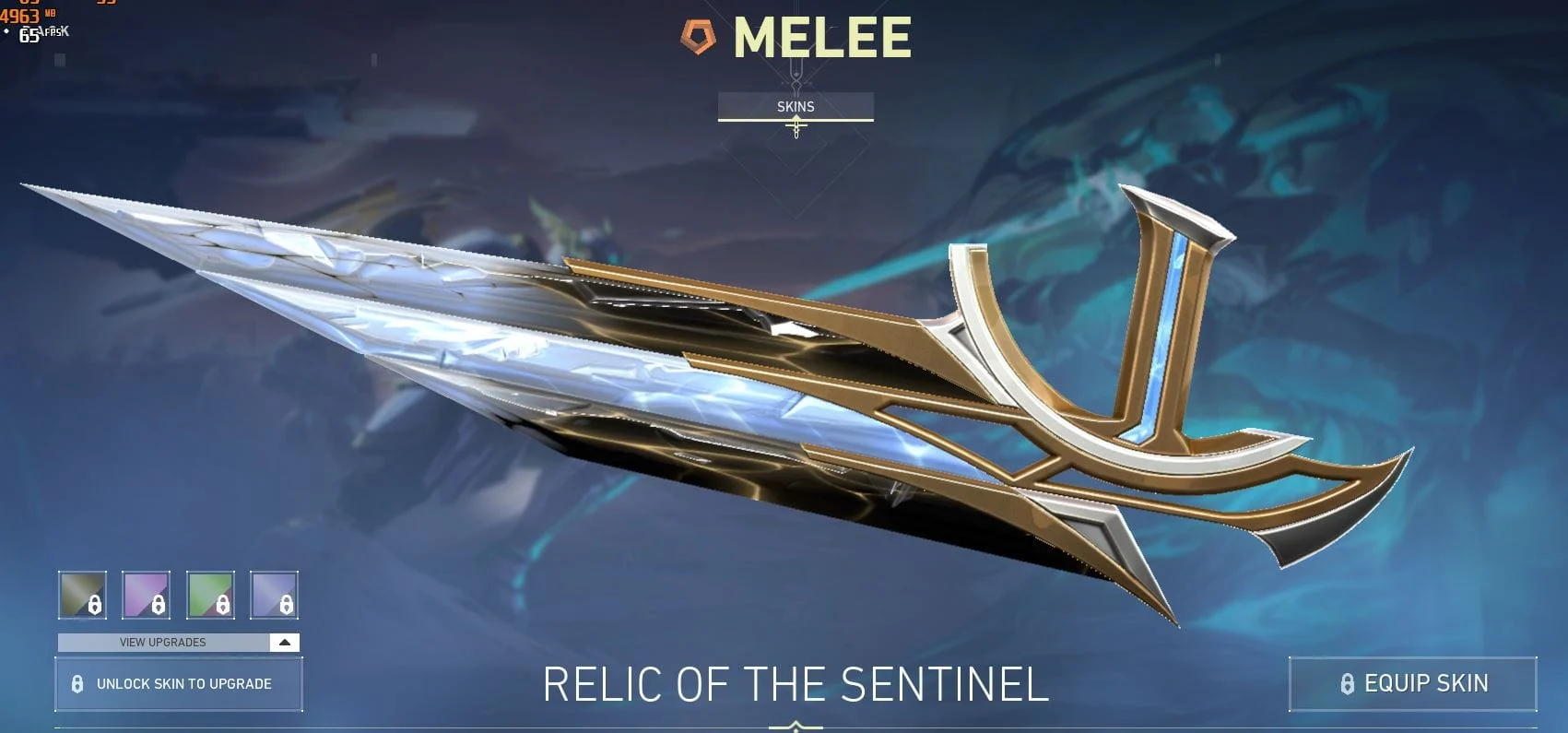 Valorant's Relic of the Sentinel Knife Skin is a razor sharp design that resembles an ancient artefact