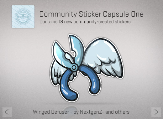 Winged Defuser sticker. Credit: Valve