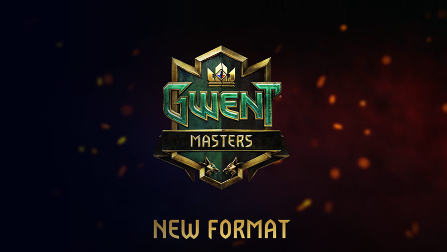 The Gwent Masters logo appears with an announcement that with Gwent patch 10.11 a New Format is coming to the Gwent Masters