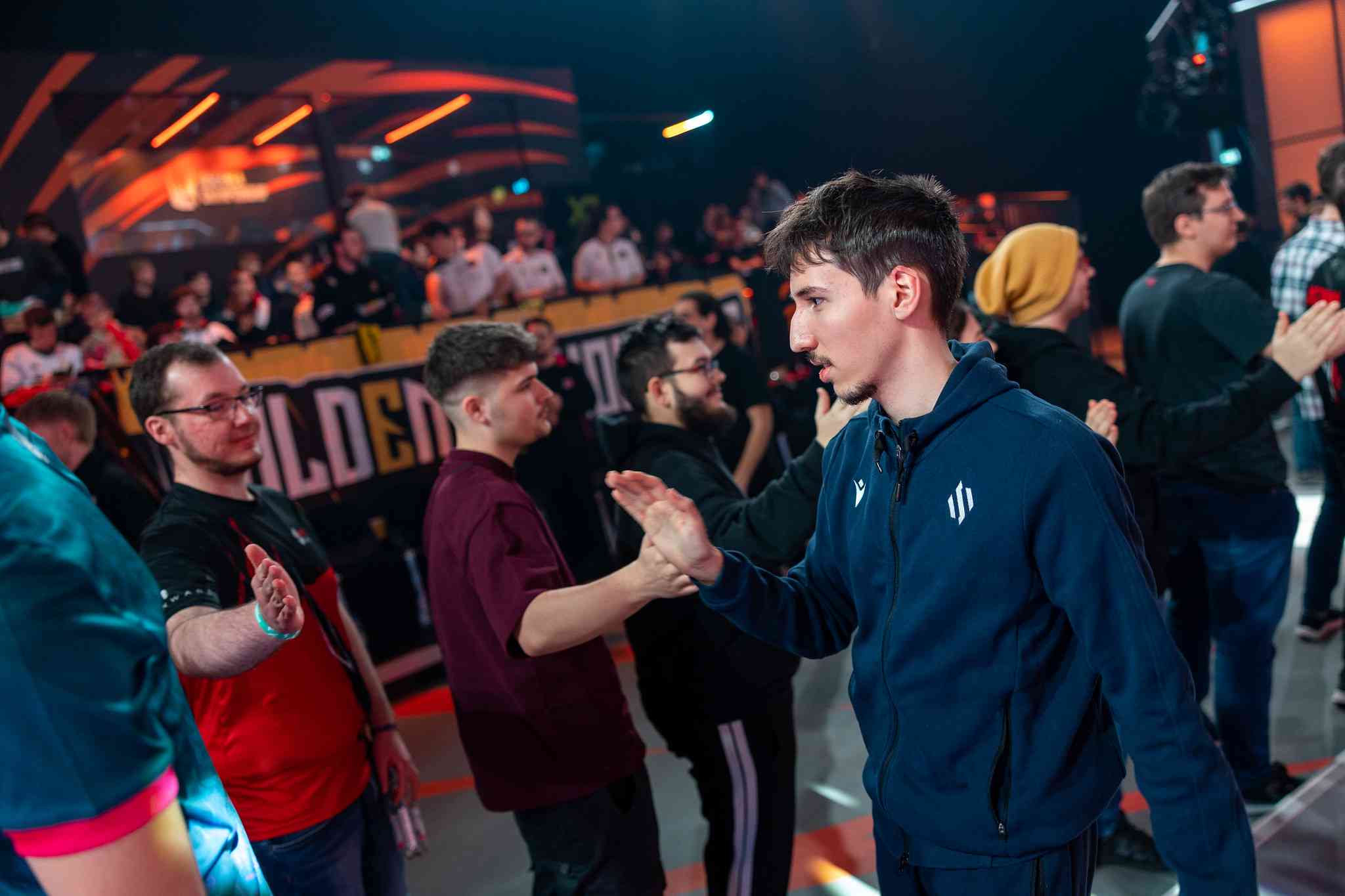 BDS nuc high fiving fans after winning against Team Vitality 