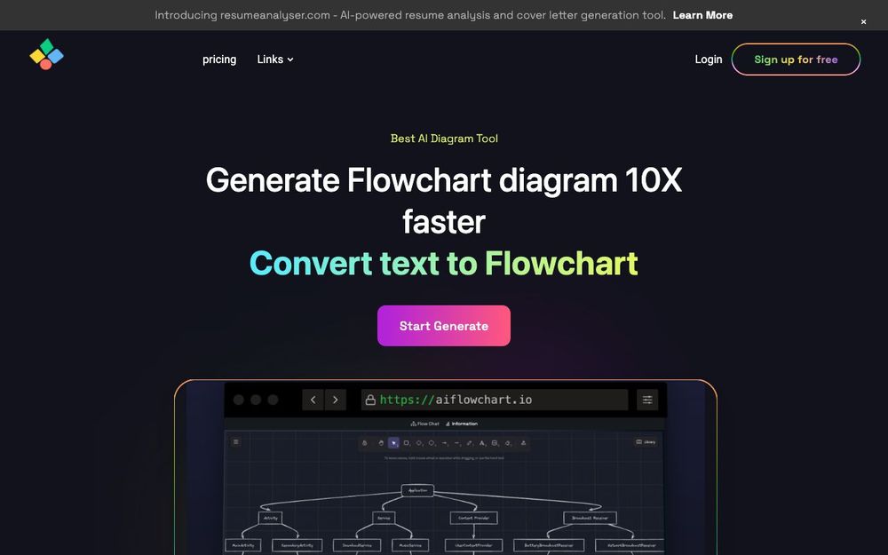 Screenshot of AI Flowchart Screenshot of AI Flowchart