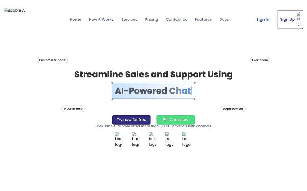 Screenshot of Babble-AI