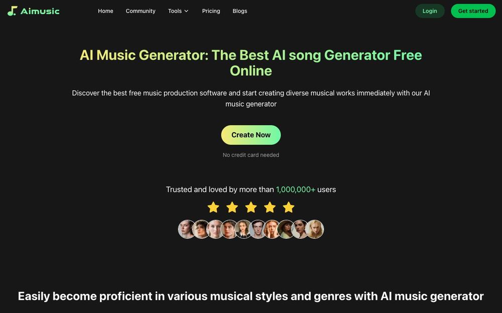 Screenshot of AI Music Screenshot of AI Music