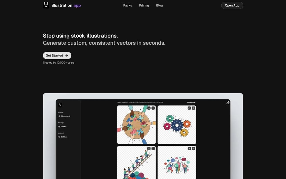 Screenshot of Illustration App Screenshot of Illustration App
