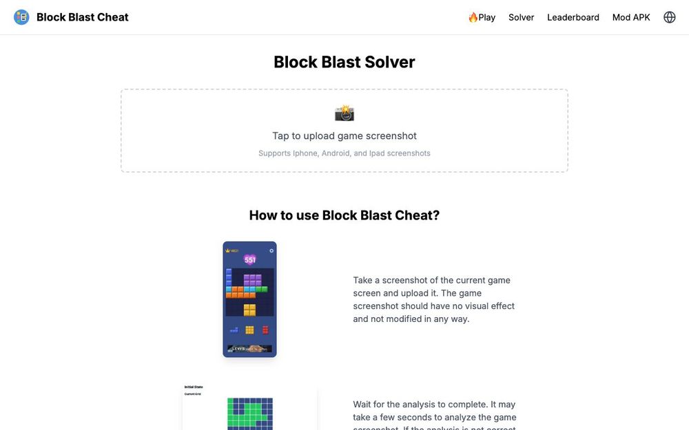 Screenshot of Block Blast Cheat