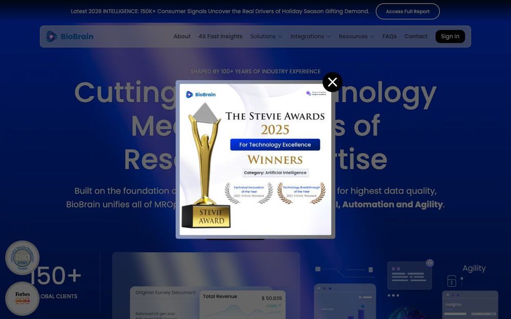 Screenshot of BioBrain Screenshot of BioBrain