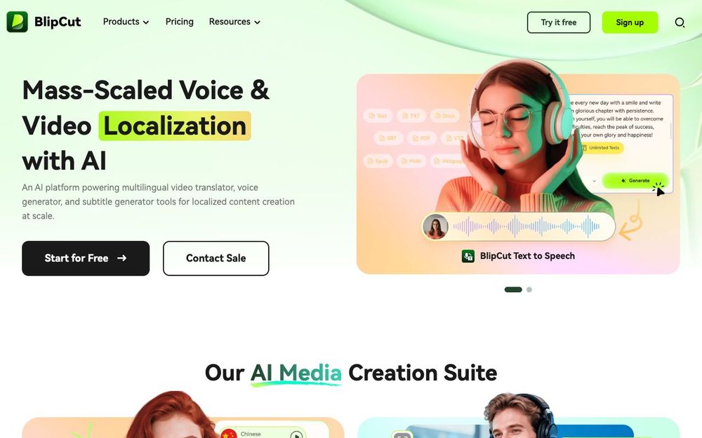 Screenshot of BlipCut Screenshot of BlipCut