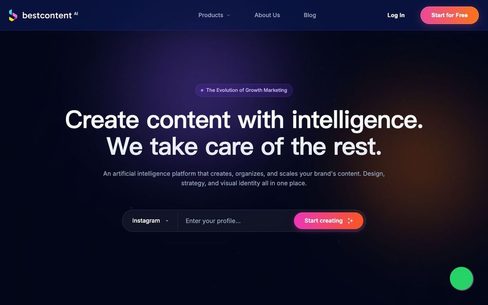 Screenshot of Best Content AI