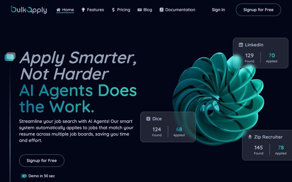 Screenshot of BulkApply