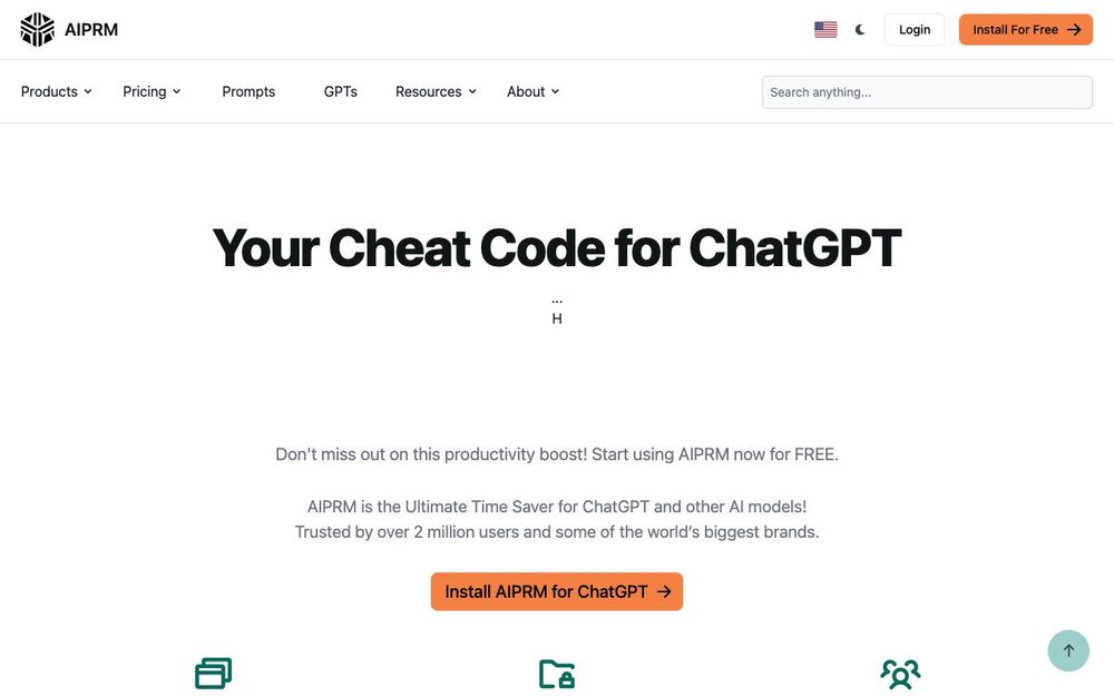 Screenshot of AIPRM for ChatGPT