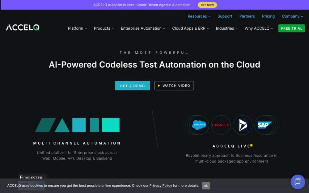 Screenshot of ACCELQ Screenshot of ACCELQ