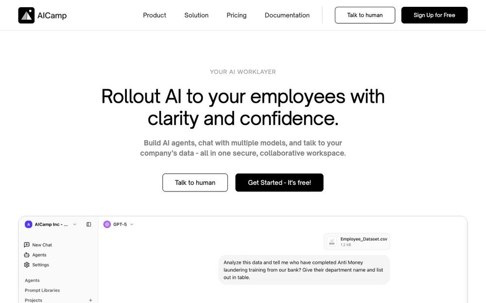 Screenshot of AICamp Screenshot of AICamp