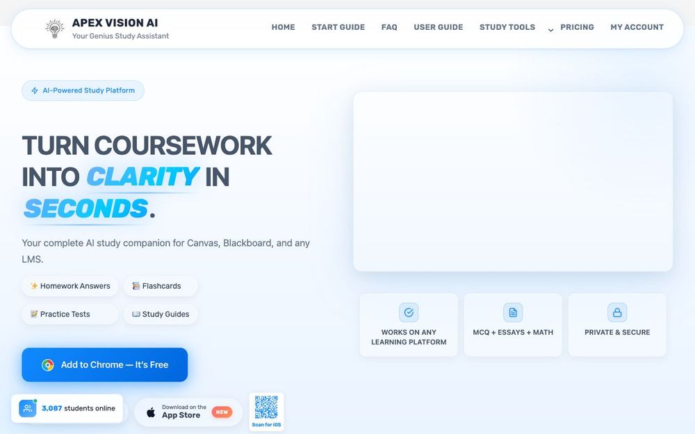 Screenshot of Apex Vision AI Screenshot of Apex Vision AI