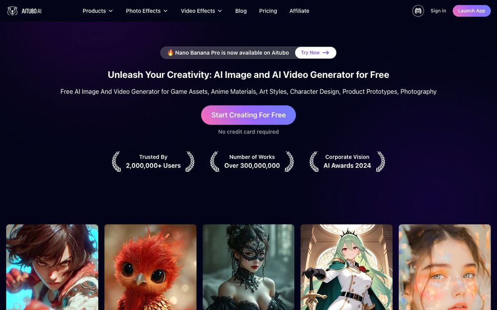 Screenshot of AITubo Screenshot of AITubo