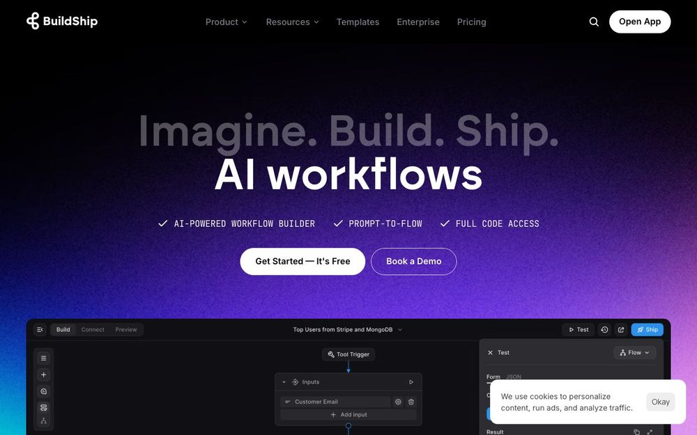 Screenshot of BuildShip