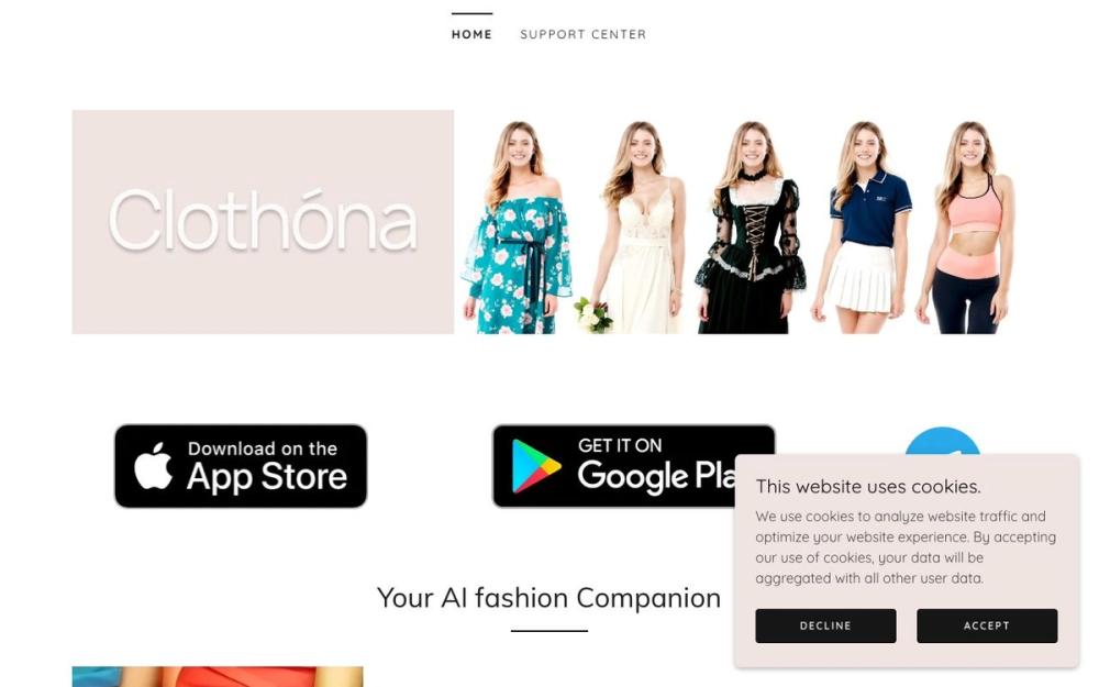 Screenshot of Clothona: AI Clothes Changer