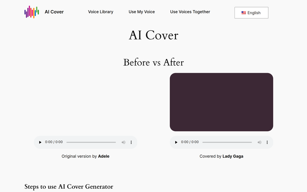 Screenshot of AICover Screenshot of AICover